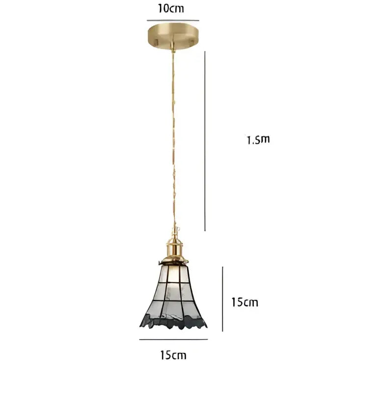 DecorBites™ Blue Glass Pendant Light for Bedroom Dinning Living Room