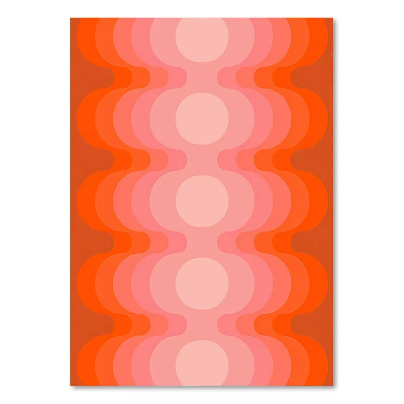 Minimalist boho sunset art prints for living room