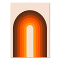 Minimalist boho sunset art prints for living room