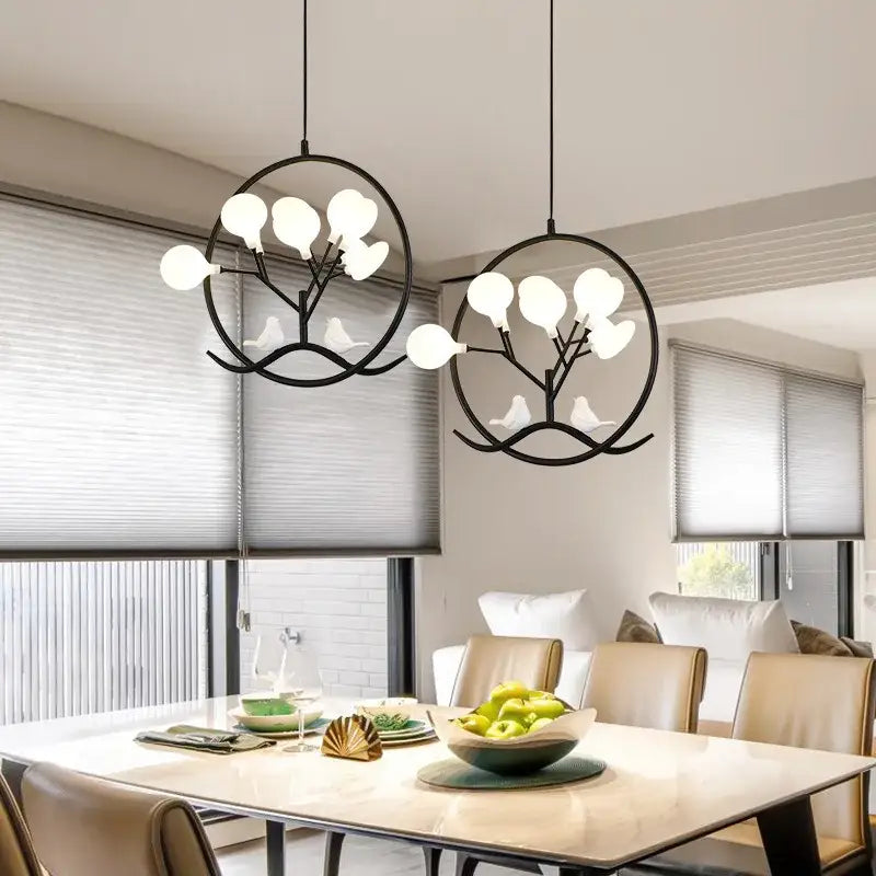DecorBites™ Branch Iron Black Gold Chandelier for Living Room Bedroom Kitchen Hallway