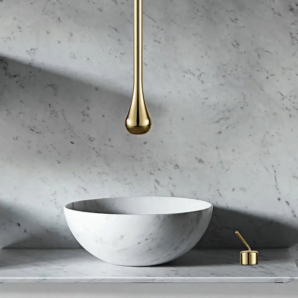 Modern brass black single handle faucet bathroom pendant light