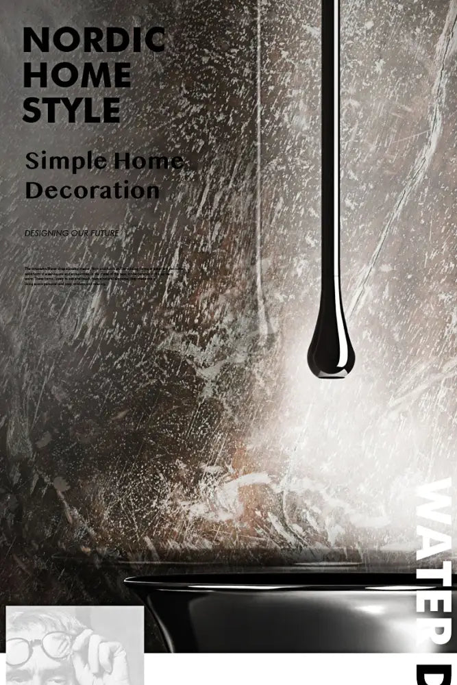 Modern brass black single handle faucet bathroom pendant light