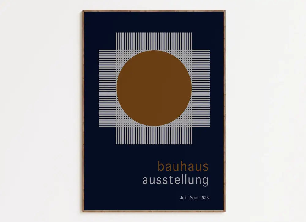 Bauhaus pastel geometric wall art canvas – living room framed poster