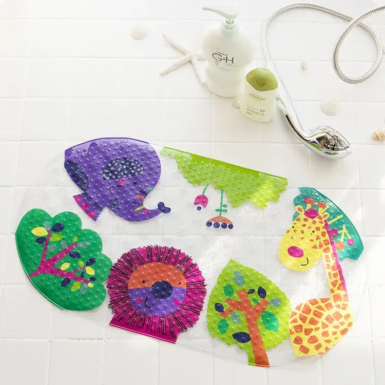 DecorBites™ Cartoon Non-Slip Bathroom Mat with Suction Cup for Child Bathtub Eco-Friendly