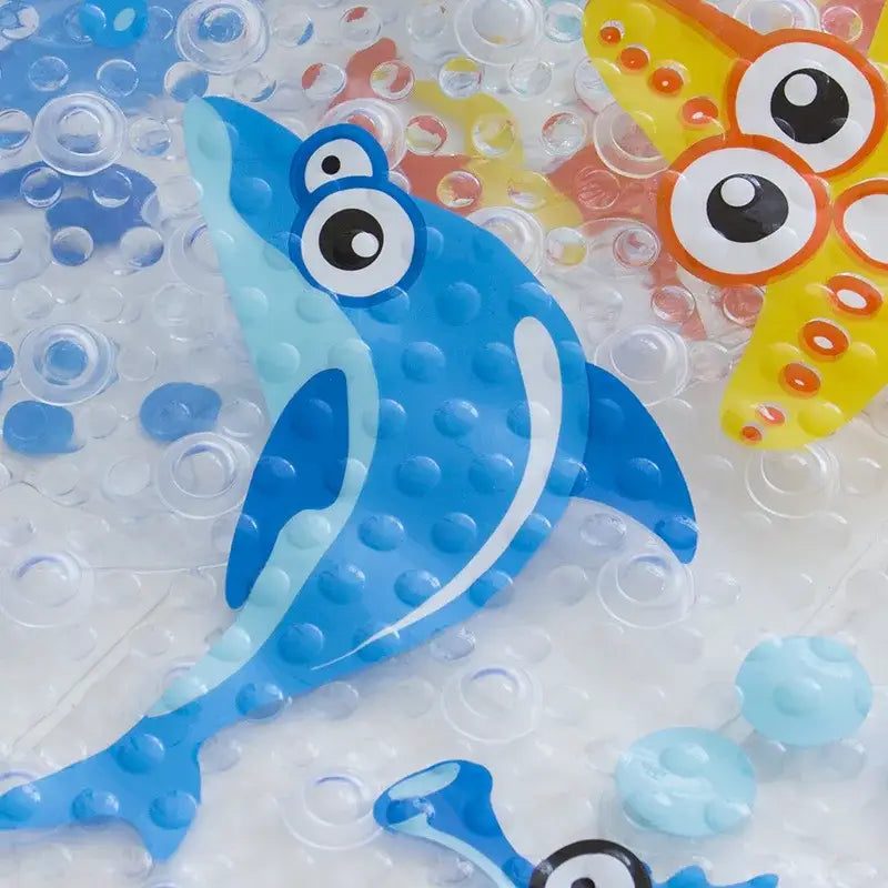 DecorBites™ Cartoon Non-Slip Bathroom Mat with Suction Cup for Child Bathtub Eco-Friendly