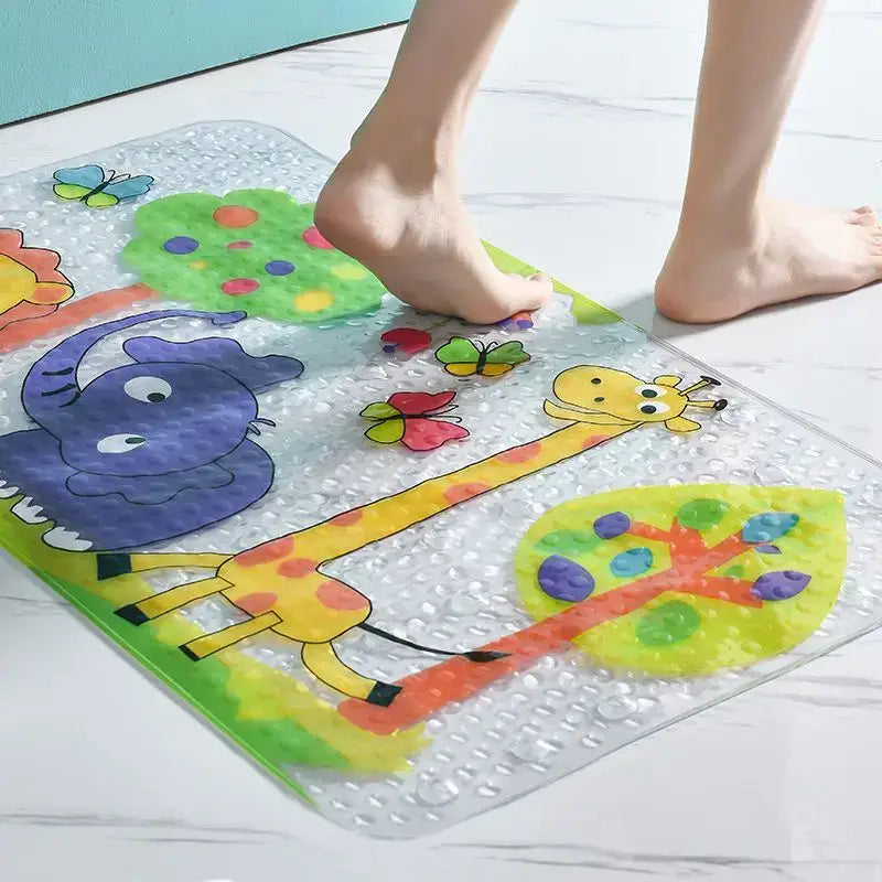 DecorBites™ Cartoon Non-Slip Bathroom Mat with Suction Cup for Child Bathtub Eco-Friendly