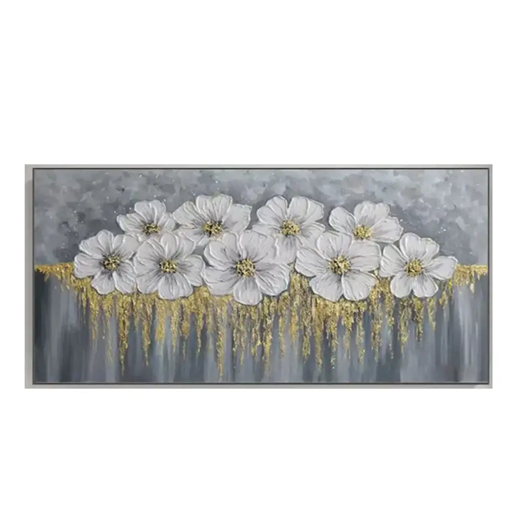 Modern pink cherry blossom canvas art living room framed painting
