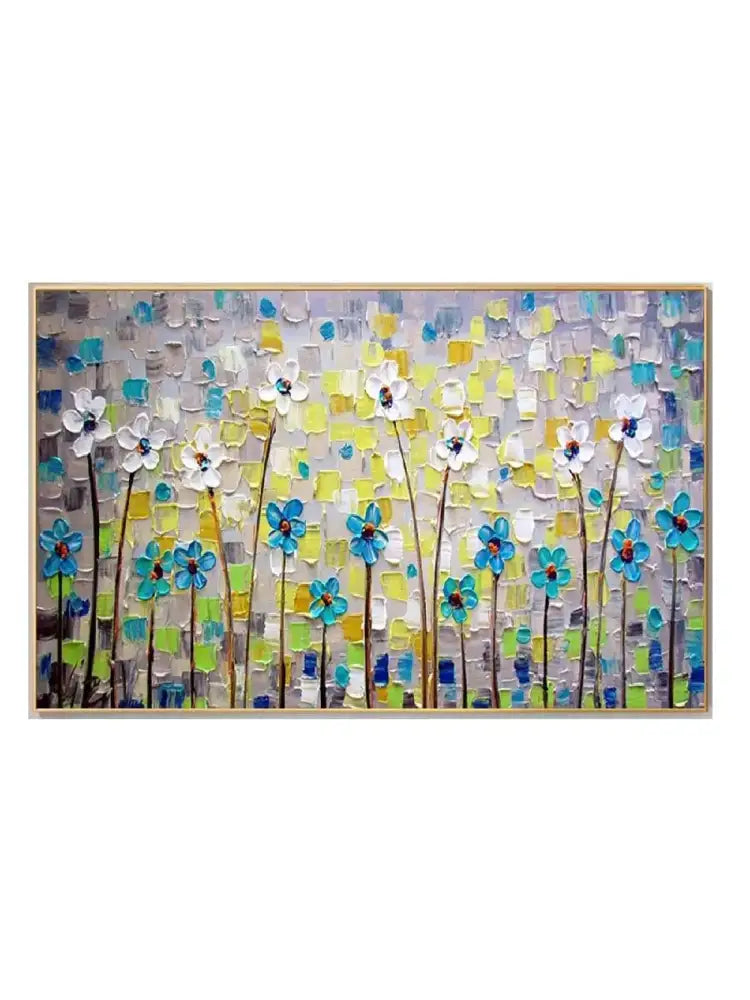 Modern pink cherry blossom canvas art living room framed painting