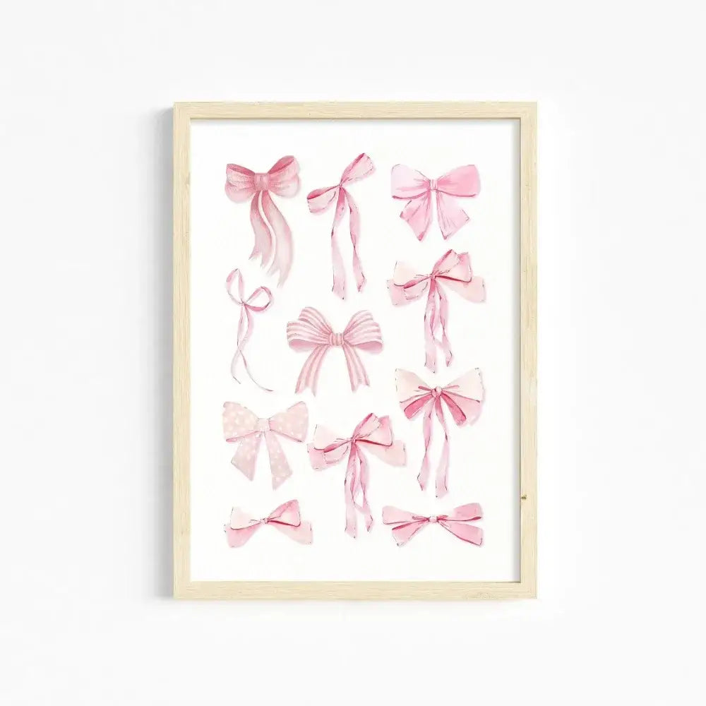 Chic pink watercolor wall art set girls bedroom decor