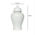 Retro yellow ceramic general jar vase set for living room storage