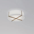 Modern chinese style fabric ceiling lamp for bedroom minimalist wood