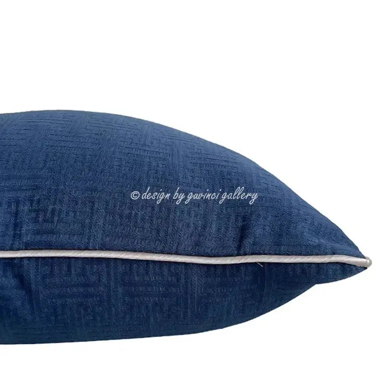 Chinoiserie blue peony floral cushion cover living room decor