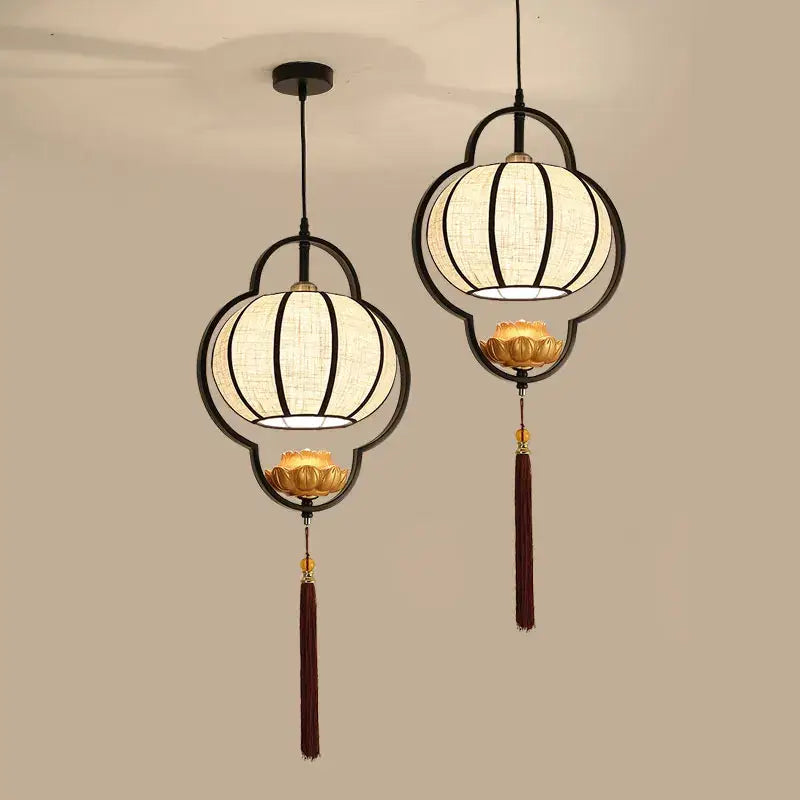 Decorbites chinoiserie retro 4 light black chandelier dining room
