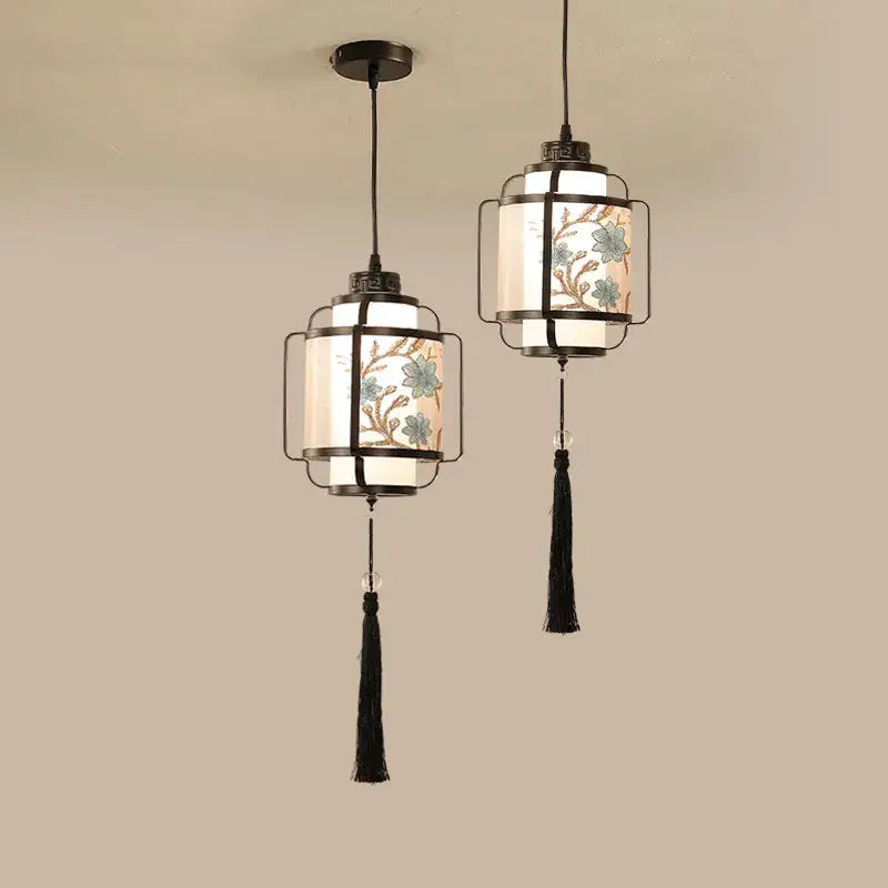 Decorbites chinoiserie retro 4 light black chandelier dining room