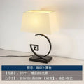 Chinoiserie table floor lamp black & cream living room light
