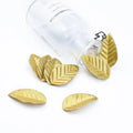Gold embossed christmas crafts silk leaf living room decor