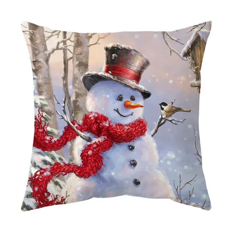 Vintage festive christmas cushion cover set living room decor