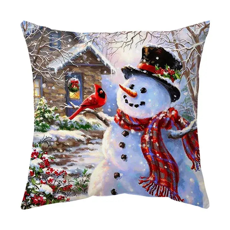 Vintage festive christmas cushion cover set living room decor