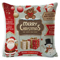 Festive reindeer and gnome christmas pillow cover set living room