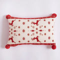 Christmas jacquard tree and snowflake pillow cover – living room decor