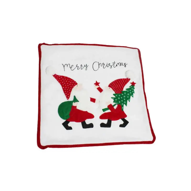 Embroidered snowflake christmas patchwork pillow covers living room