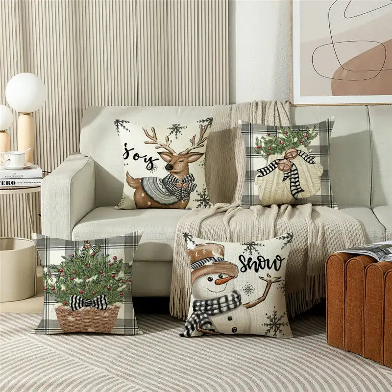 Decorbites christmas pillowcase collection – living room festive decor