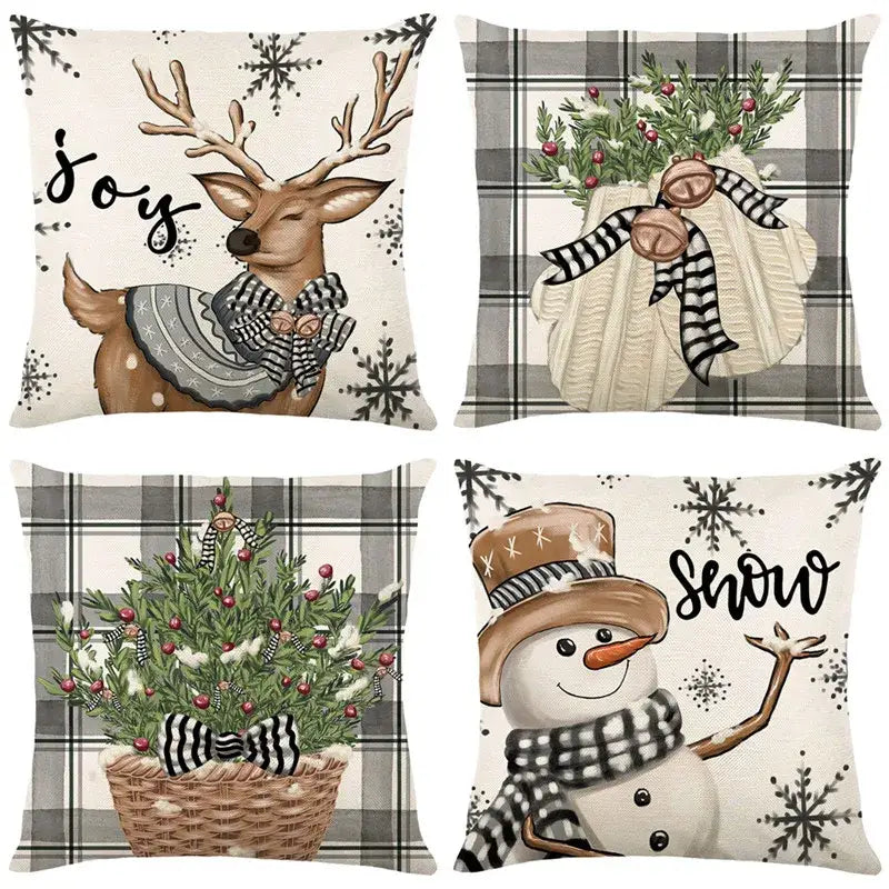 Decorbites christmas pillowcase collection – living room festive decor
