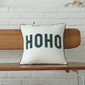 Green & white plaid cotton cushion cover living room snowflake decor