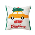 White christmas santa snowflake pillow cover living room decor