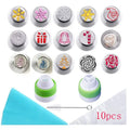 Festive metal cake decorating nozzles set – kitchen holiday tools