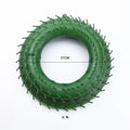 Green plastic floral wreath forms for living room christmas tree decor