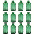Vintage style clear glass bud vases set of 12 for dining room decor