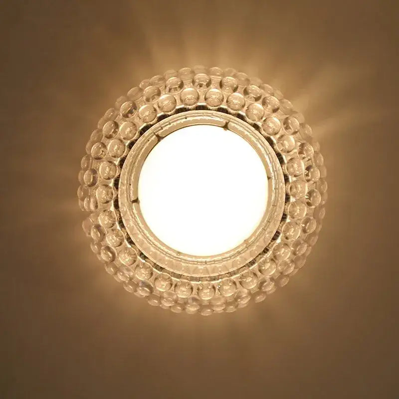 DecorBites™ Clear Gold Acrylic Pendant Lights: Modern Living Room Foscarini Caboche Style