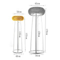 DecorBites™ Clear Gold Acrylic Pendant Lights: Modern Living Room Foscarini Caboche Style