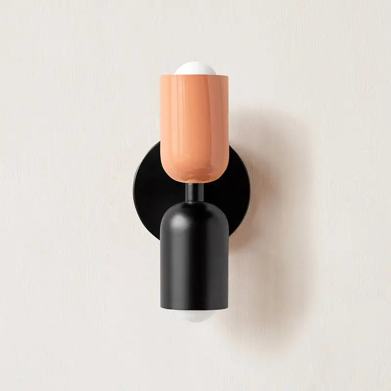 Modern olive & cream wall sconce bedroom light