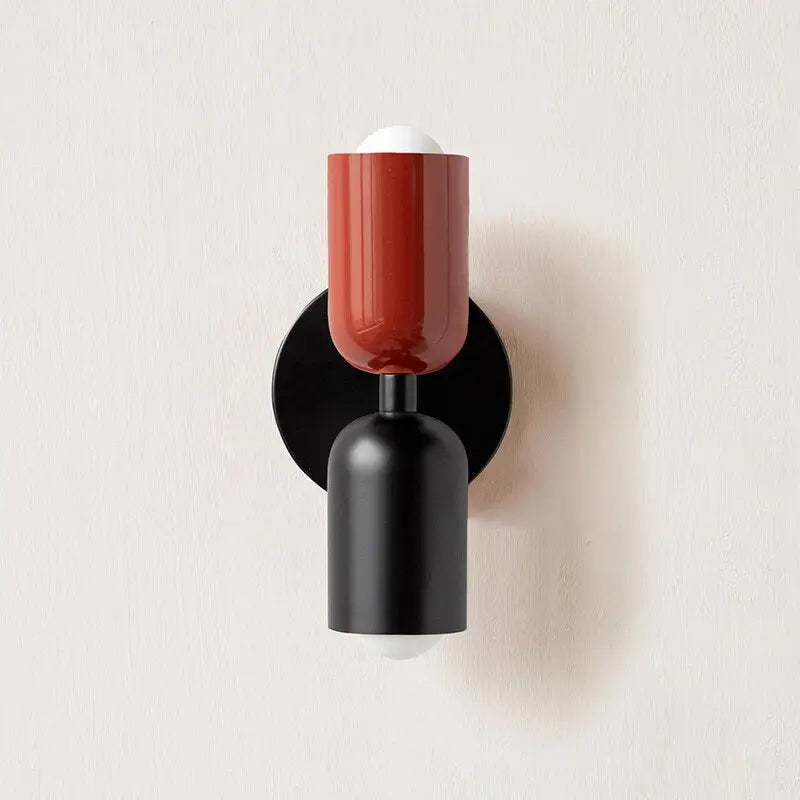 Modern olive & cream wall sconce bedroom light