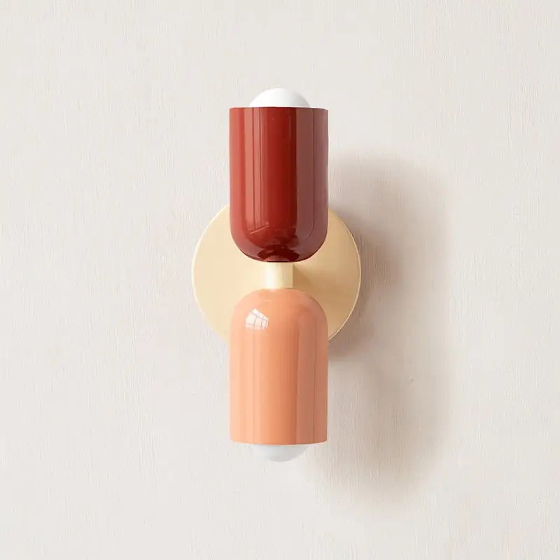 Modern olive & cream wall sconce bedroom light