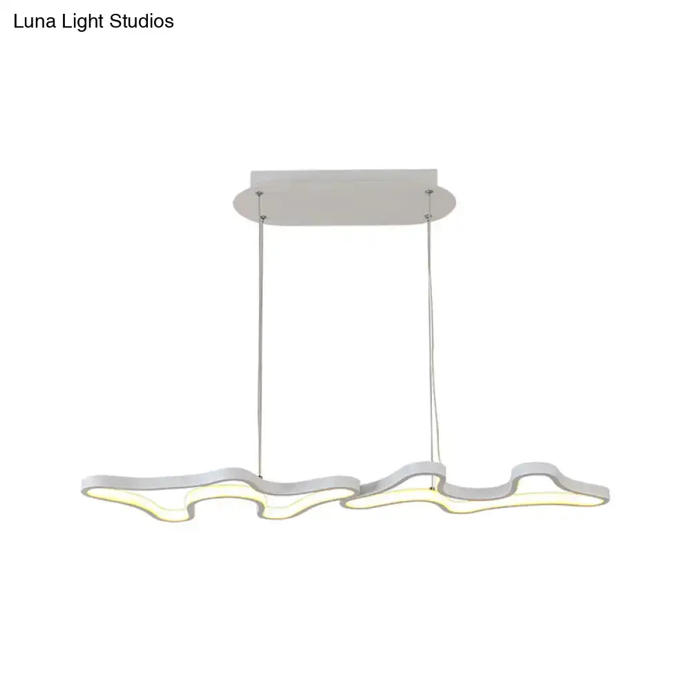 Modern black & white cloud metal island light kitchen pendant