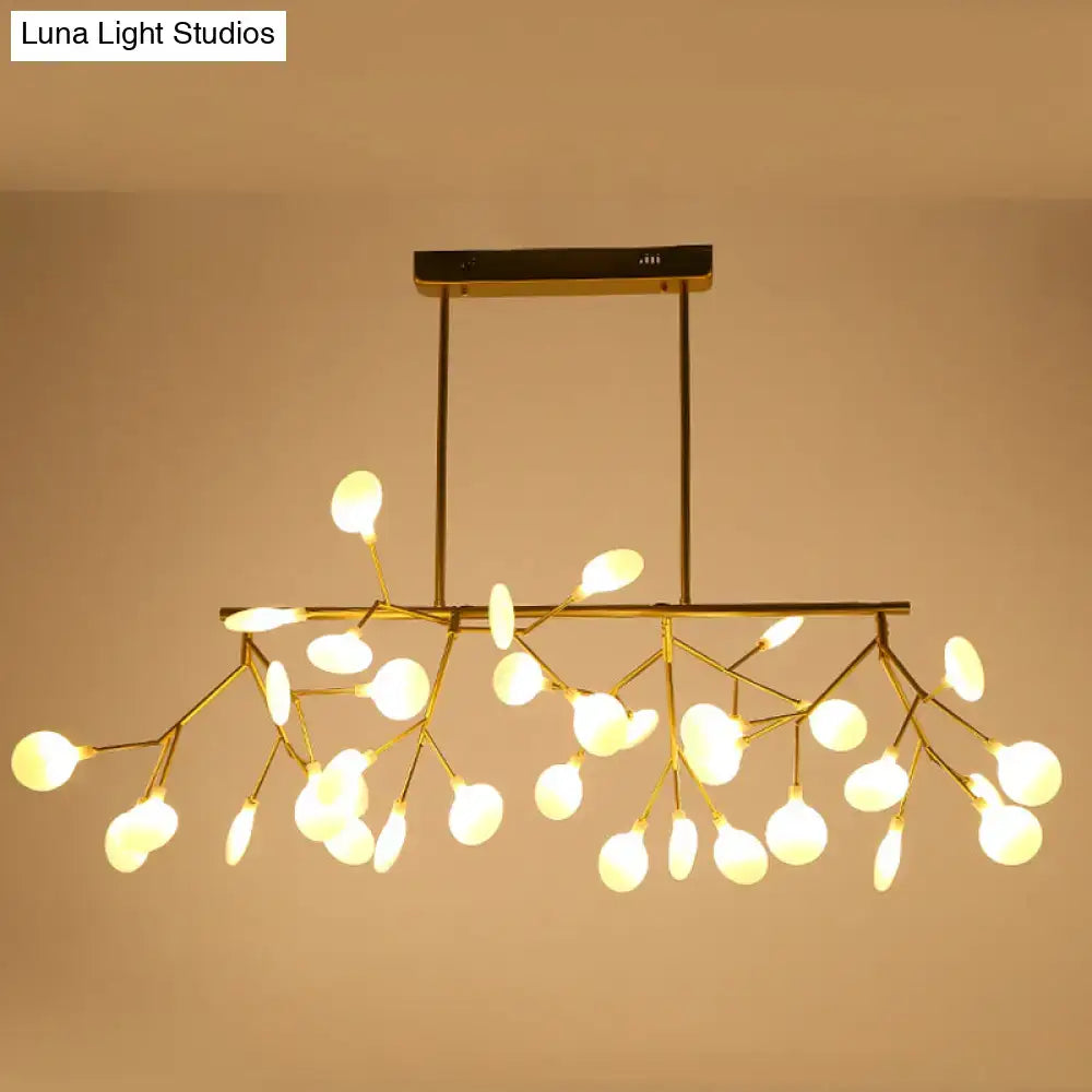 Contemporary black heracleum island pendant light dining room