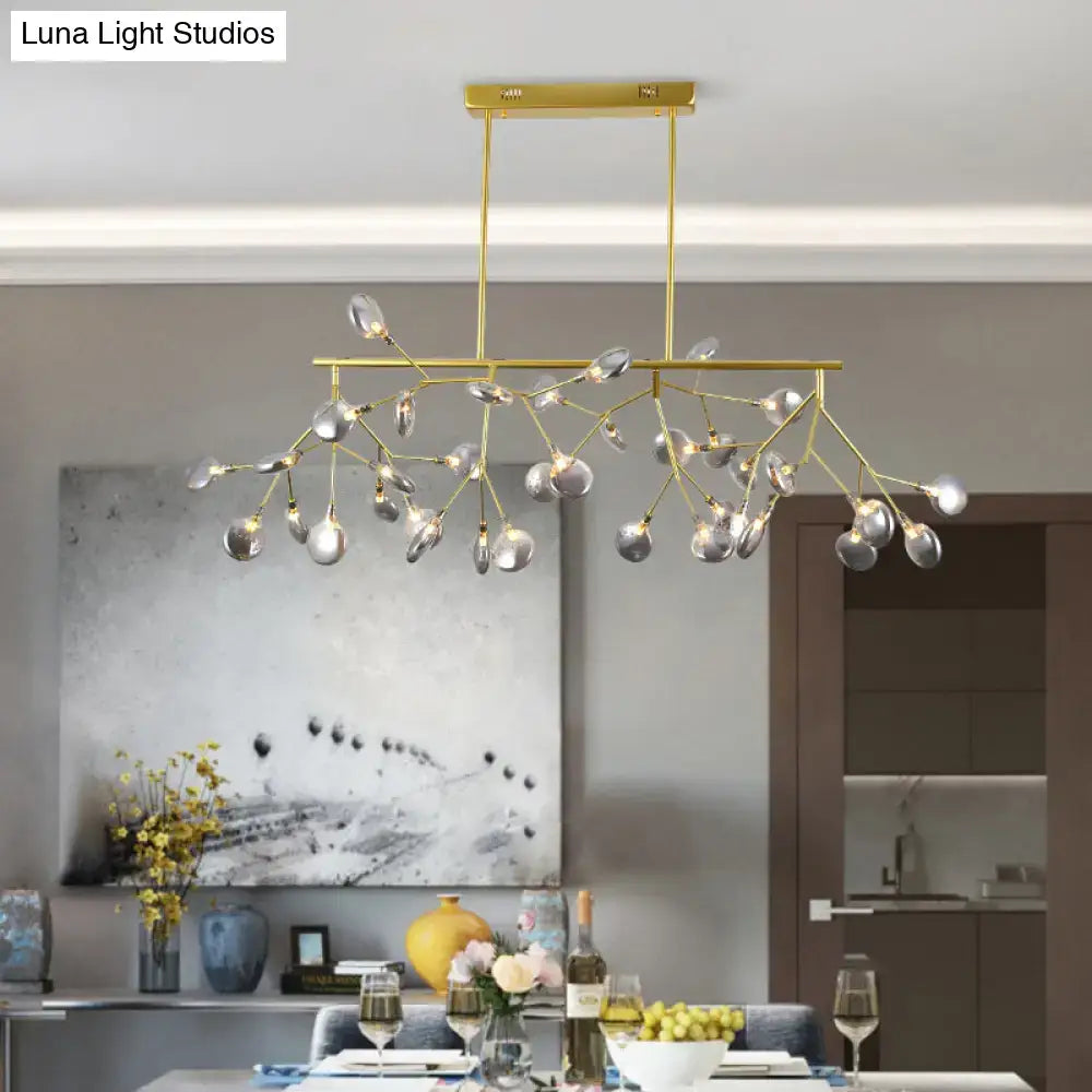 Contemporary black heracleum island pendant light dining room