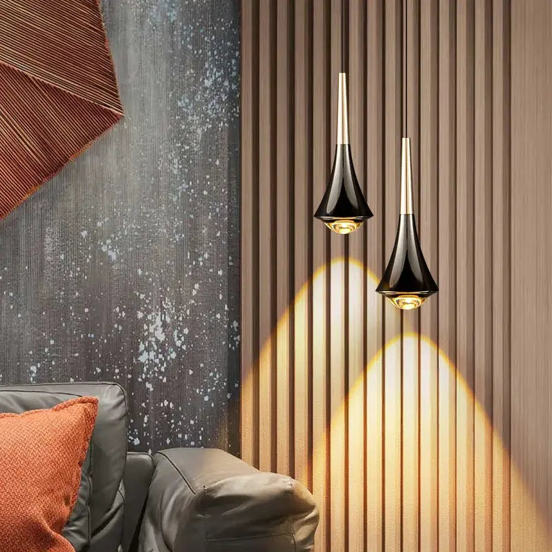 Decorbites contemporary horn chandelier living room black glass light