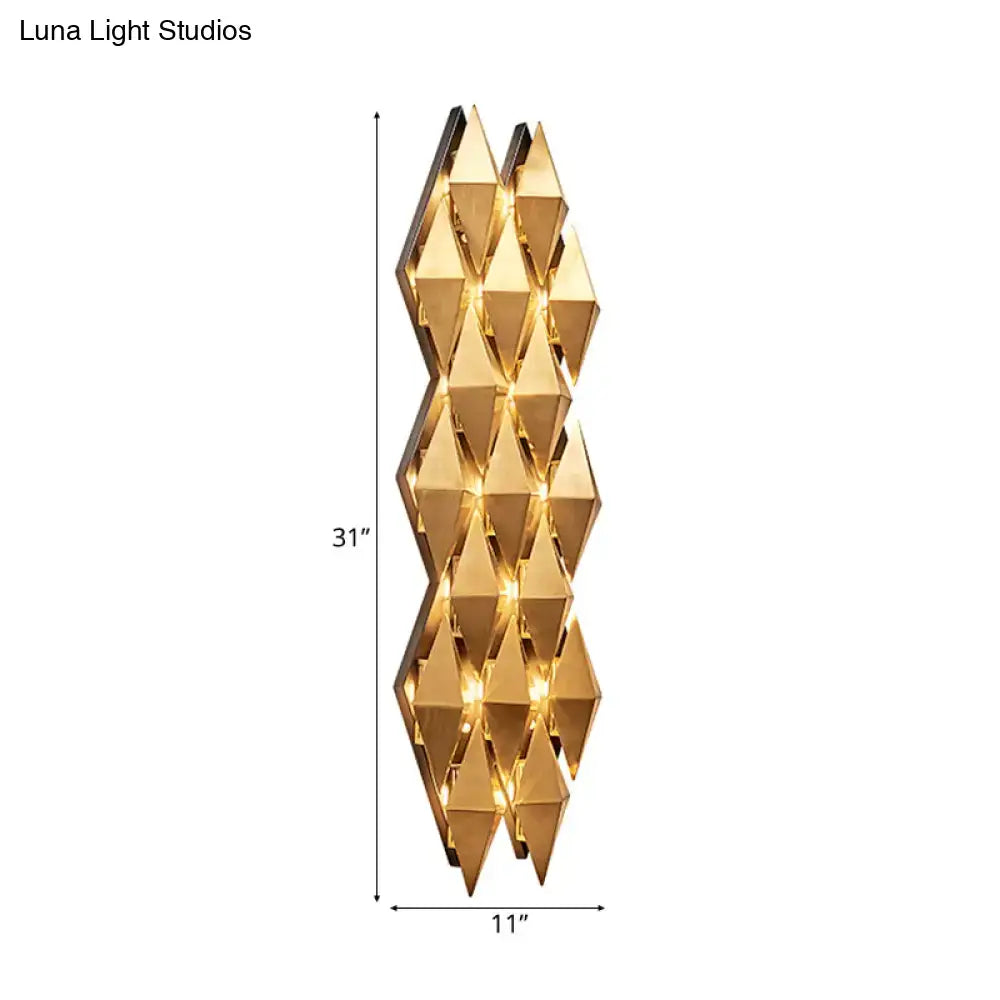 Modern gold diamond led wall lamp bedroom light fixture