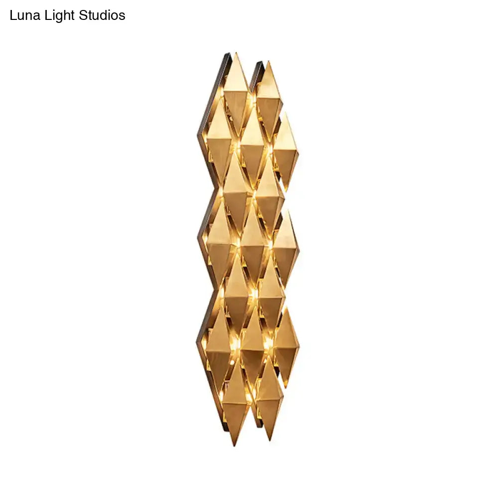 Modern gold diamond led wall lamp bedroom light fixture