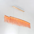 DecorBites™ Contemporary Metal Gold LED Pendant Light for Dining Room - Linear Island Design, 39"/47" Wide