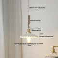 Vintage brass and ceramic led pendant light kitchen glass shade