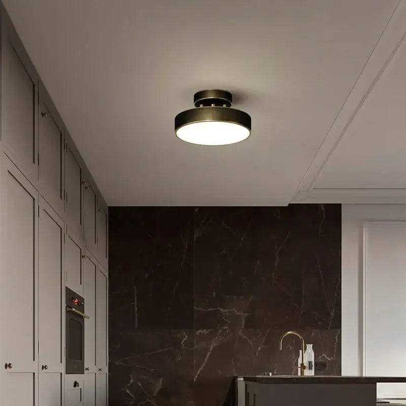 Modern decorbites copper chandelier hallway led ceiling lamp