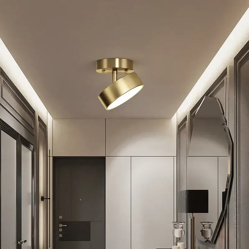 Modern decorbites copper chandelier hallway led ceiling lamp
