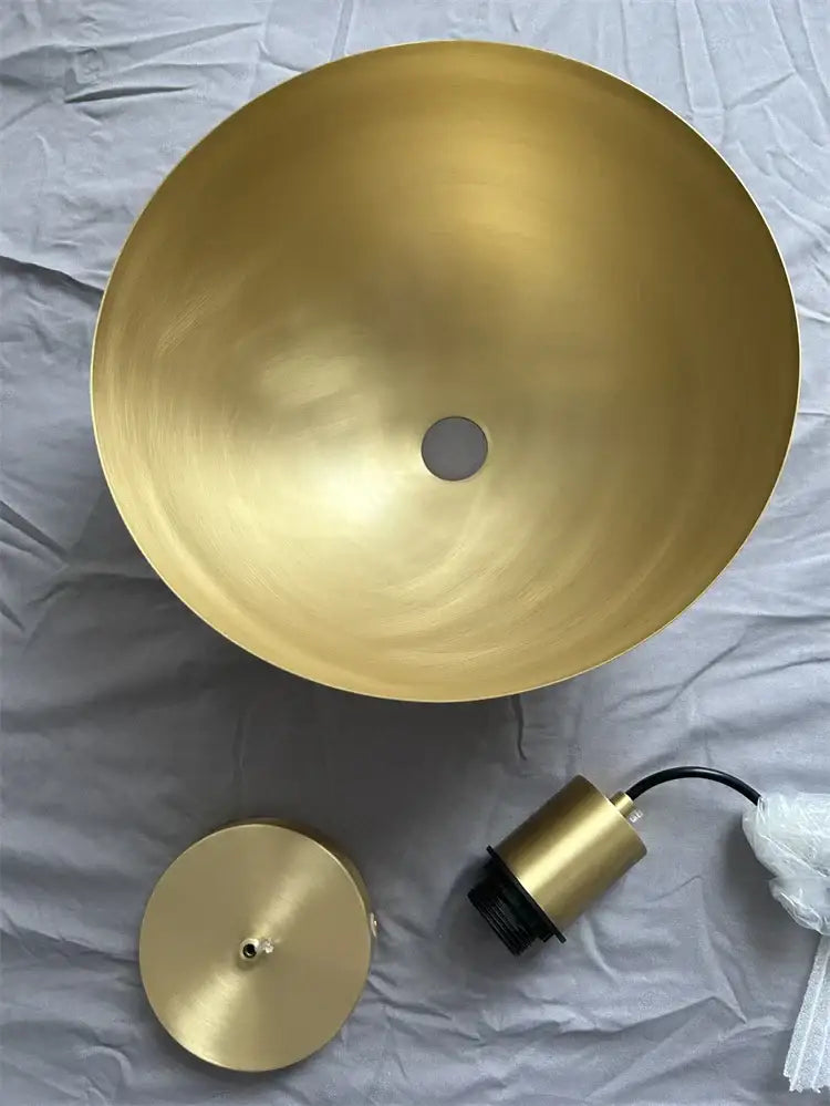 Decorbites copper chandelier brushed gold kitchen pendant light