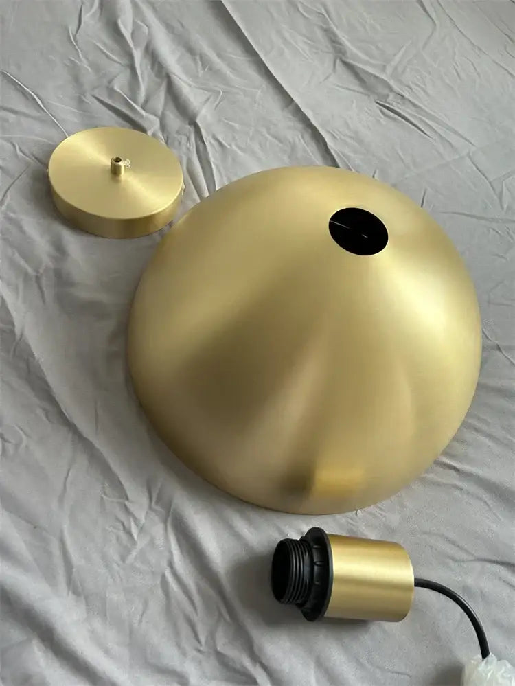 Decorbites copper chandelier brushed gold kitchen pendant light