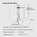 Modern decorbites copper chandelier black led living room light
